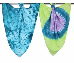 Pacote com 2 faixas de musselina de algodão J & alex Brave Heart Tie-Dye