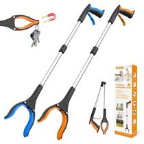 Pacote com 2 ferramentas Grabber Reacher REWKCY 32 com mandíbula giratória de 360