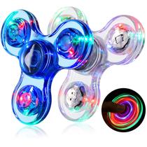 Pacote com 2 Fidget Spinners Gigilli para crianças com iluminação LED