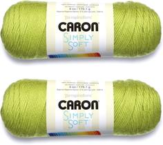 Pacote com 2 fios Caron Simply Soft Solids Chartreuse 340,2 g/576 mm