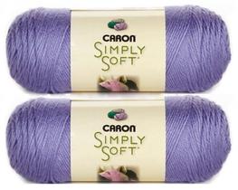 Pacote com 2 fios Yarn Caron Simply Soft Solids, azul lavanda, 340g Pacote com 2 fios Yarn Caron Simply Soft Solids, azul lavanda, 340g