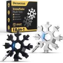 Pacote com 2 flocos de neve de aço inoxidável Multitool Desuccus 18 em 1
