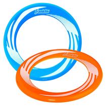 Pacote com 2 Flying Rings Franklin Sports, amarelo, 24 cm