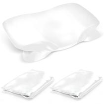 Pacote com 2 fronhas de cetim para almofada cervical Zelimun, branca