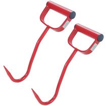 Pacote com 2 ganchos de feno GUSUHAWK de 11" substitui 47010500, S47010500, vermelho, feito de metal pesado, para facilitar a movimentação de fardos de feno
