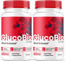 (Pacote com 2) GlucoBio Capsules Blood Support 60 cápsulas LIVORKA (Pacote com 2) GlucoBio Capsules Blood Support 60 cápsulas LIVORKA
