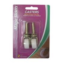 Pacote com 2 hastes plásticas Casters Magic Sliders de 3,2 cm Pacote com 2 hastes plásticas Casters Magic Sliders de 3,2 cm