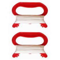 Pacote com 2 Kite String Winder SqueQu com linha de poliéster de 100 m