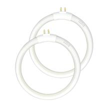 (Pacote com 2) Lâmpada fluorescente circular 12W 6400K 5,5 cm OD T4