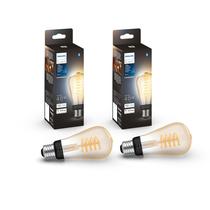 Pacote com 2 lâmpadas LED Philips Hue Smart 40W ST19 Filament