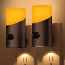 Pacote com 2 lâmpadas noturnas Lyridz Amber com sensor de movimento