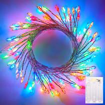 Pacote com 2 LEDs Fairy Lights Brightown de 10 m e 120 LEDs operados por bateria