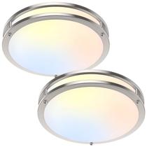 Pacote com 2 luminárias de teto LED de 13" TOBUSA, 36 W, 3600 lm, reguláveis Pacote com 2 luminárias de teto LED de 13" TOBUSA, 36 W, 3600 lm, reguláveis
