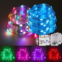 Pacote com 2 luzes LED Fairy String Lights que mudam de cor de 16,4 pés
