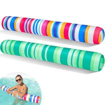 Pacote com 2 macarrão de piscina FindUwill inflável Swim para adultos