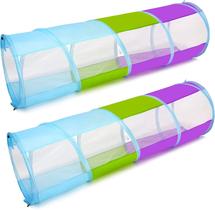 Pacote com 2 malhas Zenply para ambientes internos e externos Toddler Play Tunnel Pacote com 2 malhas Zenply para ambientes internos e externos Toddler Play Tunnel