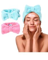 Pacote com 2 maquiagens de microfibra Spa Headband Bliss para mulheres