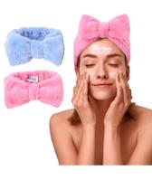 Pacote com 2 maquiagens de microfibra Spa Headband Bliss para mulheres