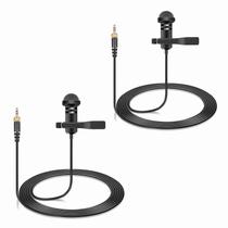 Pacote com 2 microfones de lapela Lavalier para sistema sem fio Sennheiser Pacote com 2 microfones de lapela Lavalier para sistema sem fio Sennheiser