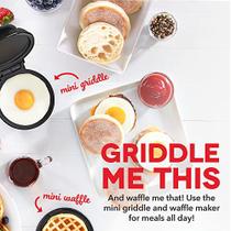 Pacote com 2 Mini Waffles Maker + Griddle - Preto