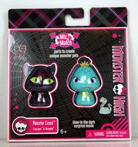 Pacote com 2 minibonecos Monster High Monster Cross Mix Match Pacote com 2 minibonecos Monster High Monster Cross Mix Match