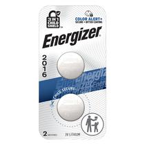 Pacote com 2 moedas de lítio Battery Energizer 2016 de 3 V com protetor infantil Pacote com 2 moedas de lítio Battery Energizer 2016 de 3 V com protetor infantil