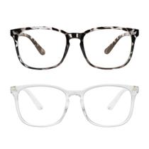 Pacote com 2 óculos de bloqueio de luz azul Yogo Vision para adultos Pacote com 2 óculos de bloqueio de luz azul Yogo Vision para adultos