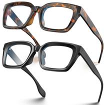 Pacote com 2 óculos de luz azul FOCOZEN GRACE Square Frame Pacote com 2 óculos de luz azul FOCOZEN GRACE Square Frame