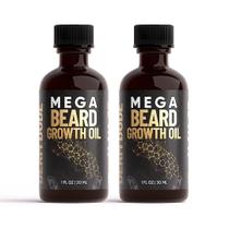 Pacote com 2 óleos para crescimento de barba Derm Dude Mega com jojoba e hortelã