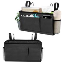 Pacote com 2 organizadores de armazenamento de cabeceira Bedside Caddy BlissTotes