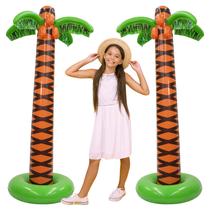 Pacote com 2 palmeiras infláveis de 1,7 m de altura - Luau Hawaiian Party