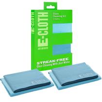 Pacote com 2 panos de limpeza de janelas E-Cloth Streak-Free Glass Pacote com 2 panos de limpeza de janelas E-Cloth Streak-Free Glass