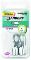 Pacote com 2 pinos Terminal Ring Jandorf 60783 4 GA 3/8"