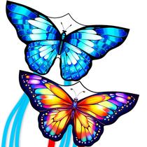 Pacote com 2 pipas borboleta Xida Kite Durable Outdoor Fun