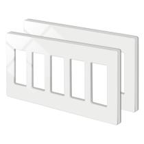 Pacote com 2 placas de parede sem parafusos BESTTEN de 5 gangues, branca, 12x26cm Pacote com 2 placas de parede sem parafusos BESTTEN de 5 gangues, branca, 12x26cm