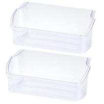 Pacote com 2 prateleiras de compartimento para porta de geladeira para Frigidaire Kenmore Pacote com 2 prateleiras de compartimento para porta de geladeira para Frigidaire Kenmore