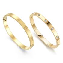 Pacote com 2 pulseiras Friendship FOLOOTY para mulheres banhadas a ouro 18K