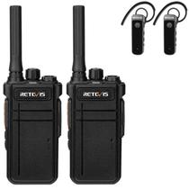 Pacote com 2 rádios Bluetooth de 2 vias Walkie Talkies Retevis RB37