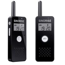 Pacote com 2 rádios pequenos de 2 vias Walkie Talkies SINORISE SR612 Pacote com 2 rádios pequenos de 2 vias Walkie Talkies SINORISE SR612