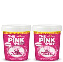 Pacote com 2 removedores de manchas de roupa Stardrops The Pink Stuff Oxi Powder