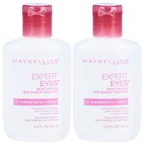 Pacote com 2 removedores de maquiagem Maybelline New York Expert Eyes