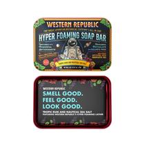 Pacote com 2 sabonetes em barra Western Republic Hyper Foaming Tropic Rum