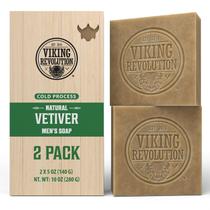 Pacote com 2 sabonetes Viking Revolution Vetiver Natural para Homens