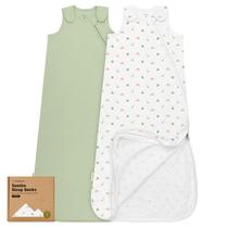 Pacote com 2 sacos de dormir para bebês de algodão orgânico KeaBabies, 0,5 TOG Pacote com 2 sacos de dormir para bebês de algodão orgânico KeaBabies, 0,5 TOG