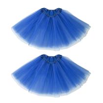 Pacote com 2 saias tutu para mulheres e meninas 3 camadas de azul Pacote com 2 saias tutu para mulheres e meninas 3 camadas de azul