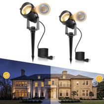 Pacote com 2 sensores Spot Lights LOHAS Landscape de 10 W do crepúsculo ao amanhecer