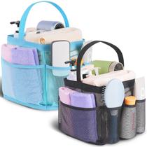 Pacote com 2 Shower Caddy da EUDELE, malha com 8 bolsos