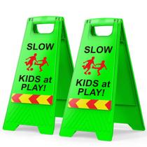 Pacote com 2 sinais de alerta Kids at Play Safety CRAGIEER Green