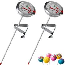 Pacote com 2 sondas Candy Thermometer Craft911 de 8 polegadas para fritar Pacote com 2 sondas Candy Thermometer Craft911 de 8 polegadas para fritar
