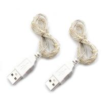 Pacote com 2 String Lights BQZYX+, alimentado por USB, amarelo quente, 5 m Pacote com 2 String Lights BQZYX+, alimentado por USB, amarelo quente, 5 m